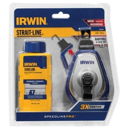 IRWIN 100' Pro BLU Chalk Reel 1932887